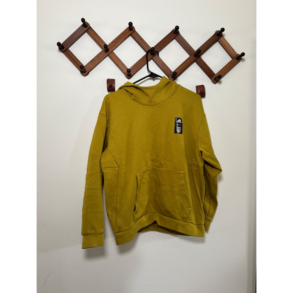Adidas Austin FC MLS Hoodie Mens Medium Mustard‎ Yellow Soccer Sweatshirt
